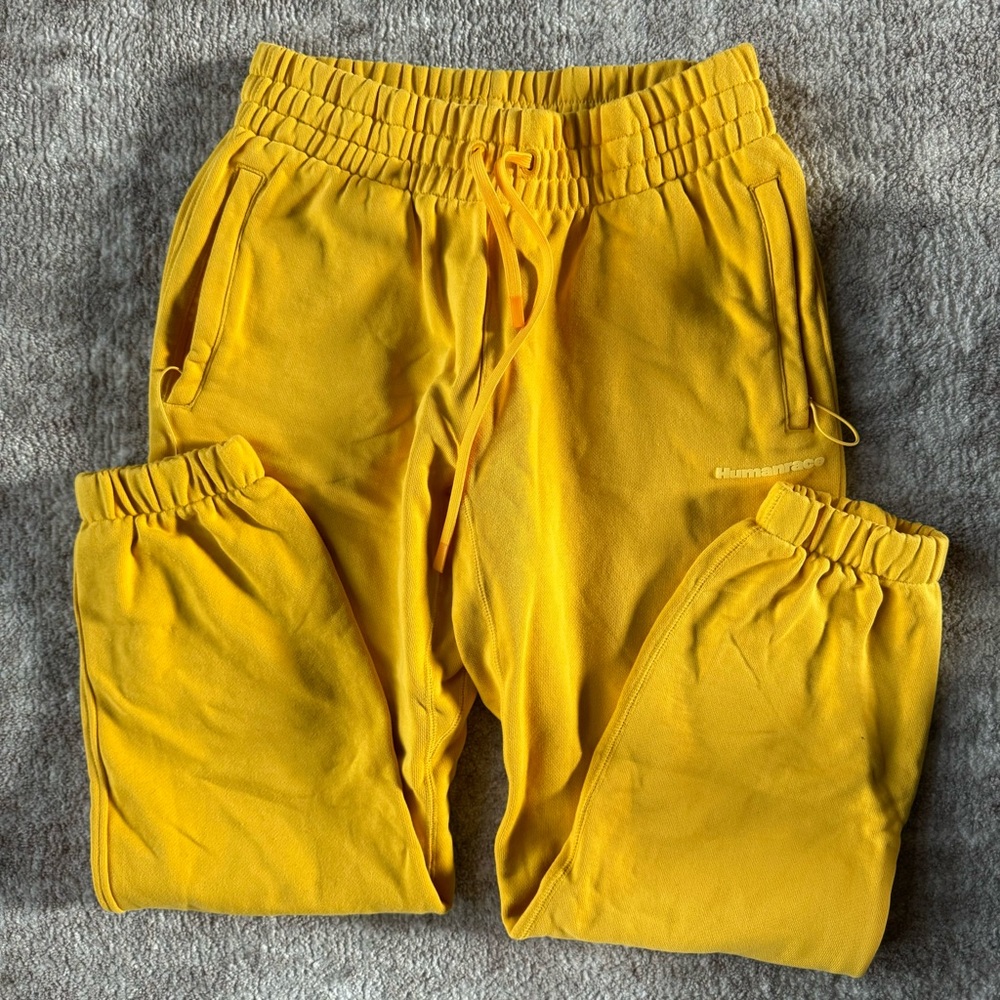 Adidas Humanrace by Pharrell Yellow Sweatpants Men’s M